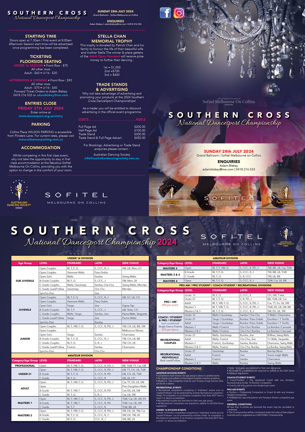 Syllabus for 2024 ADS Southern Cross DanceSport National Championship