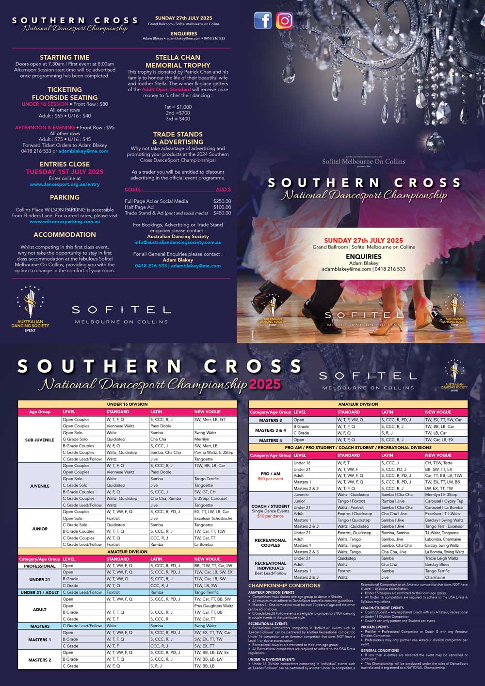 Syllabus for 2025 ADS Southern Cross DanceSport National Championship